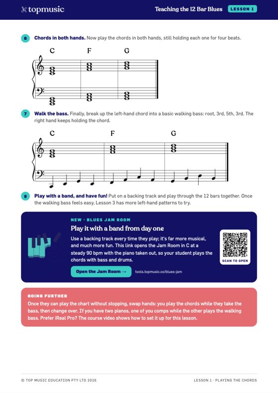 Lesson 1 handout page