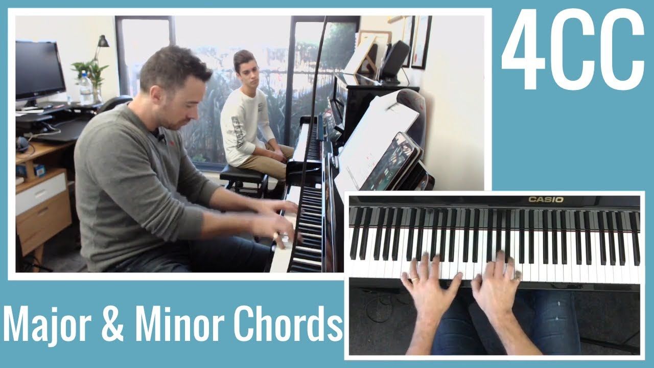 Tim teaching Lesson 1 of 4 Chord Composing: major and minor chords
