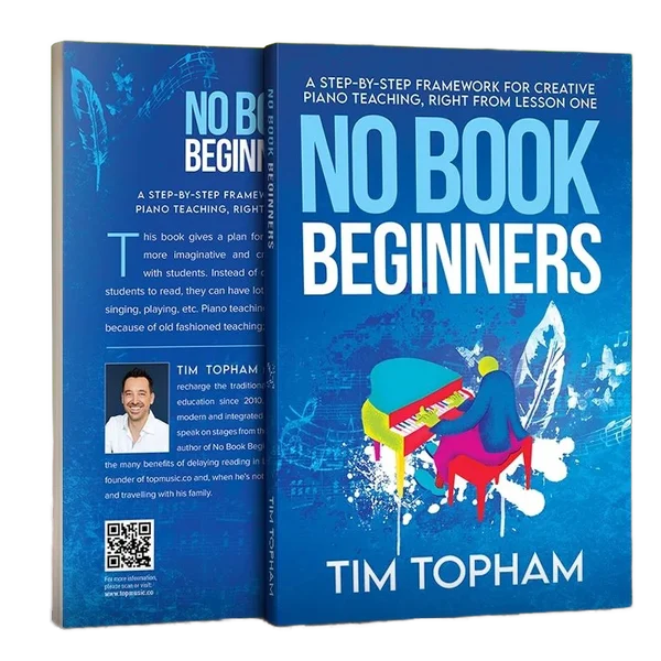 The No Book Beginners book by Tim Topham, front and back covers